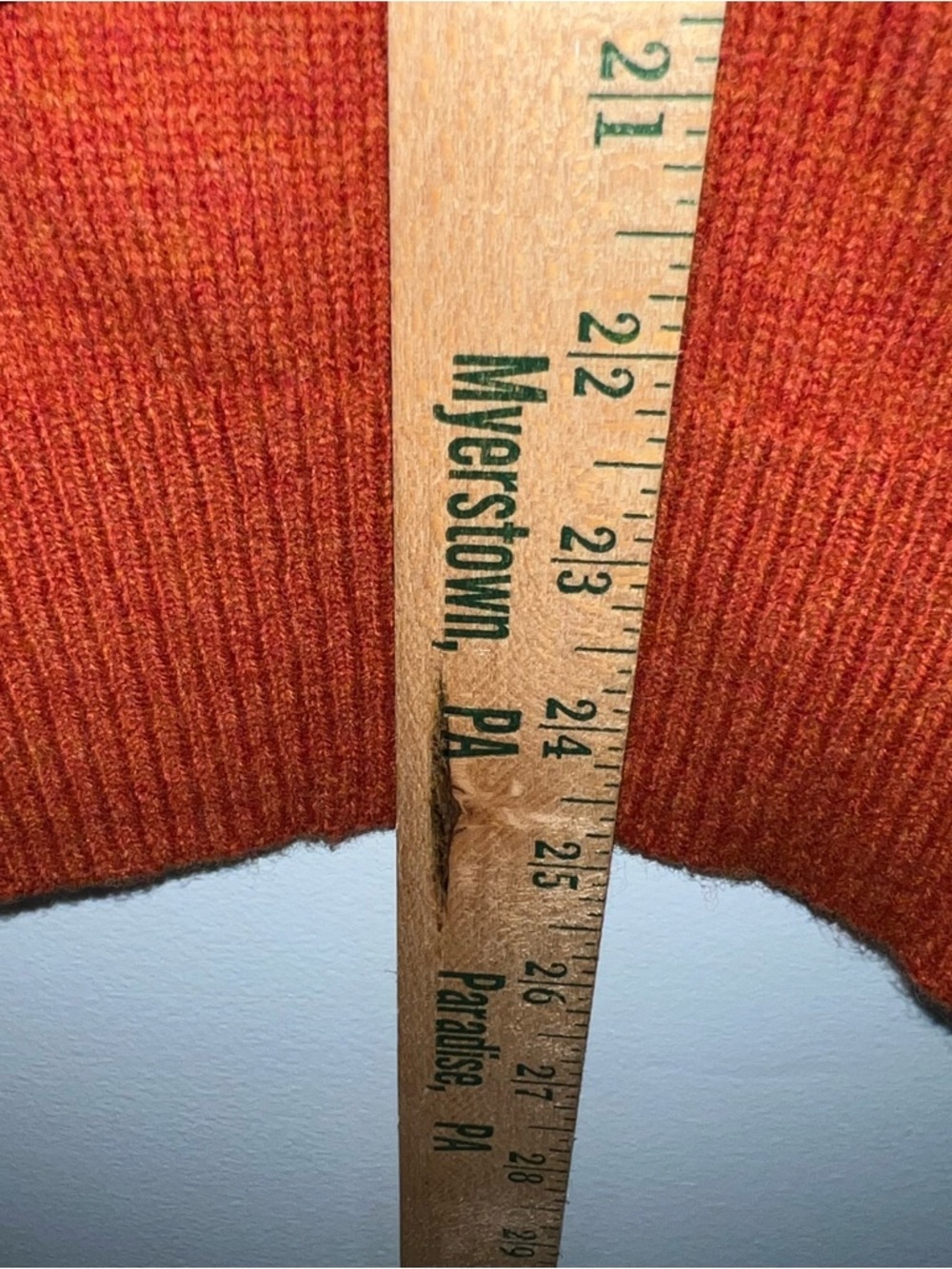 Polo by Ralph Lauren V-Neck Sweater - Rust Orange with Green Pony - Picture 10 of 12